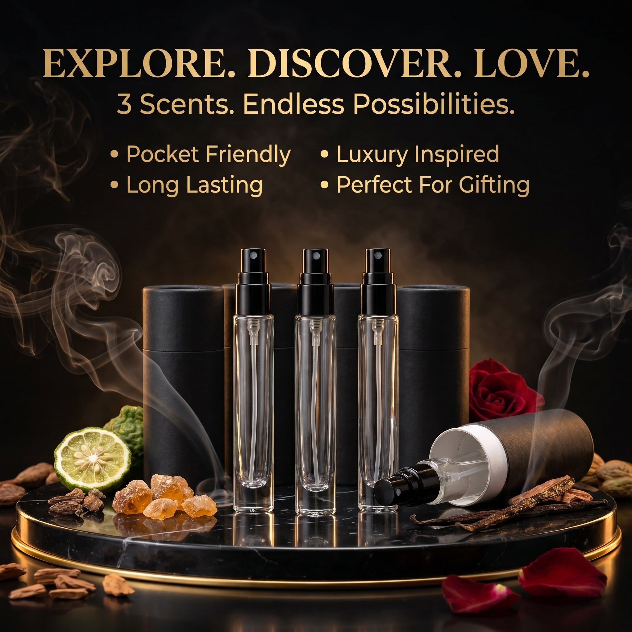 Sample Pack / Discovery Set ( Pack Of 3) - MAKNZ PERFUMES