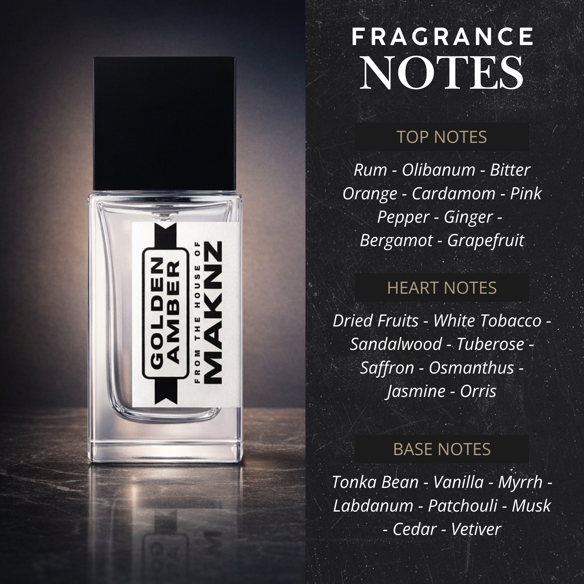 GOLDEN AMBER - MAKNZ PERFUMES