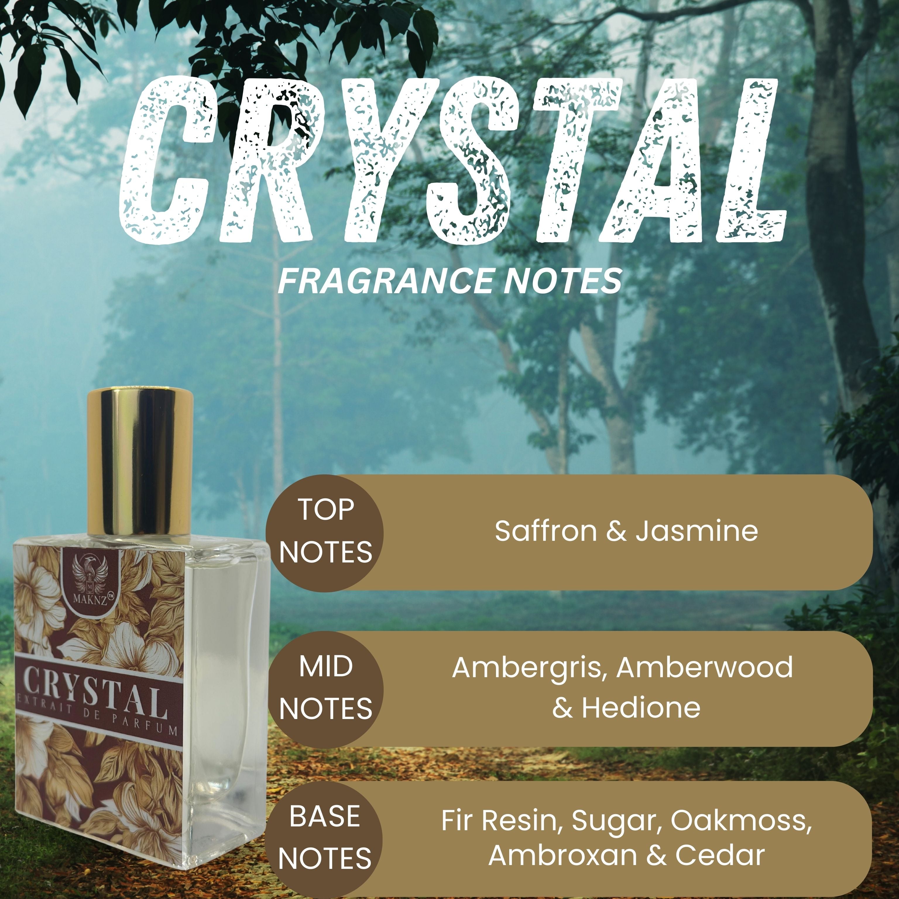 Crystal Perfume (Inspired By Baccarat Rouge 540)
