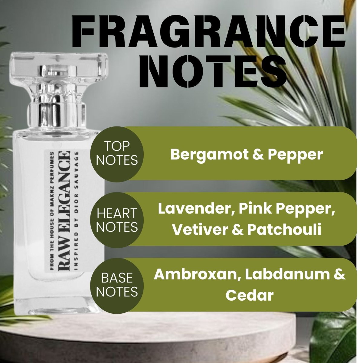 Raw Elegance Perfume (Inspired By Dior Sauvage) - MAKNZ PERFUMES